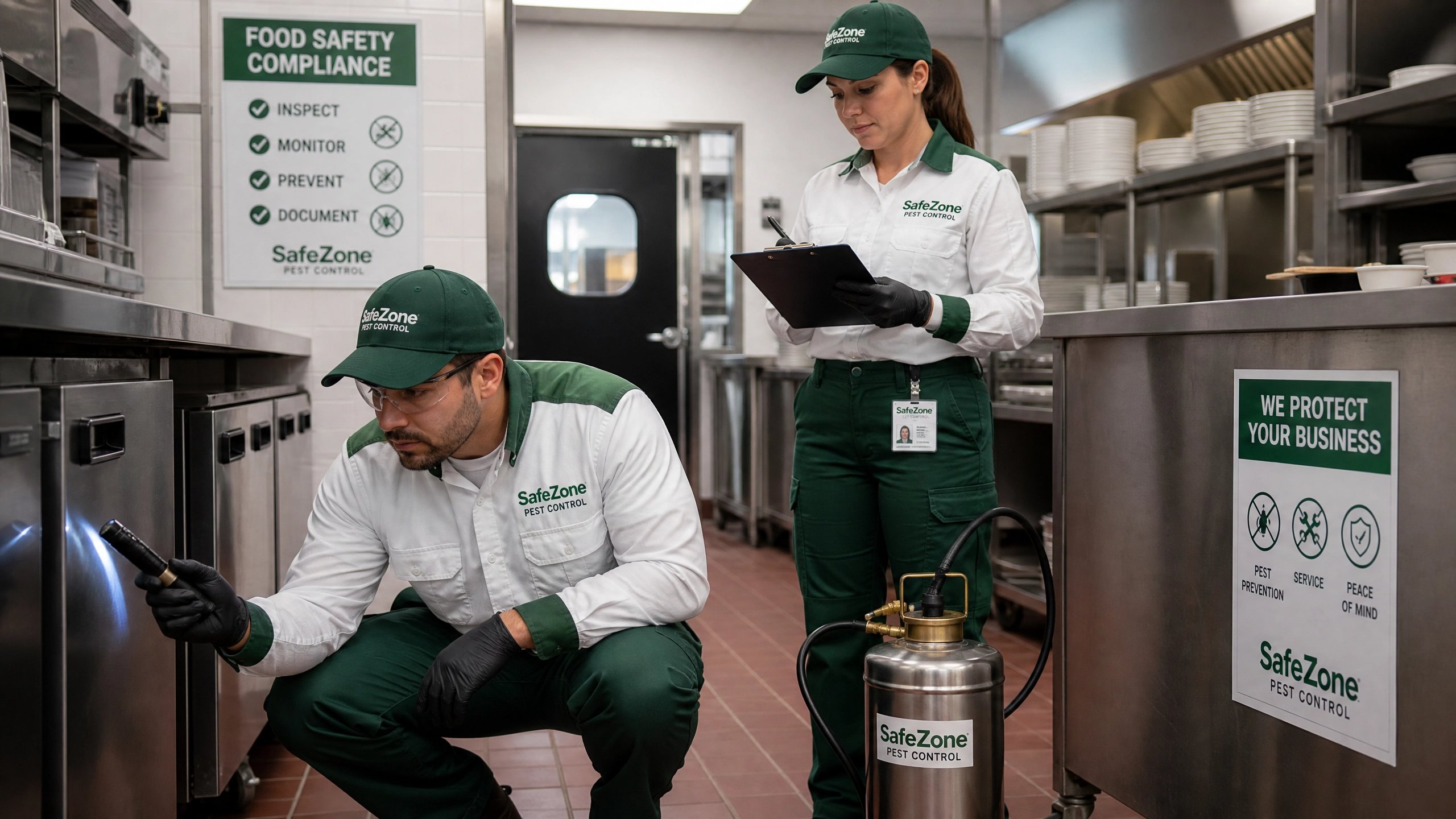 Safe Zone commercial pest control — food safety compliance service