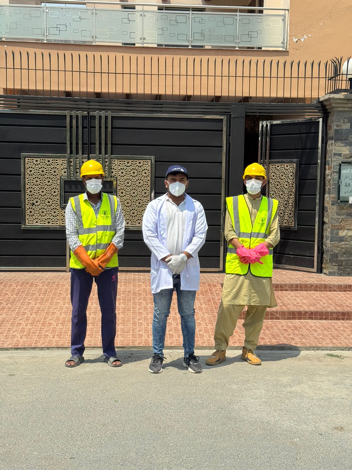 Safe Zone team on-site for a residential inspection