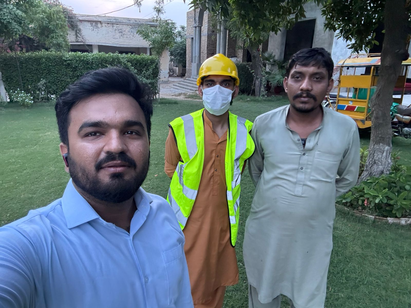 Safe Zone field team with client