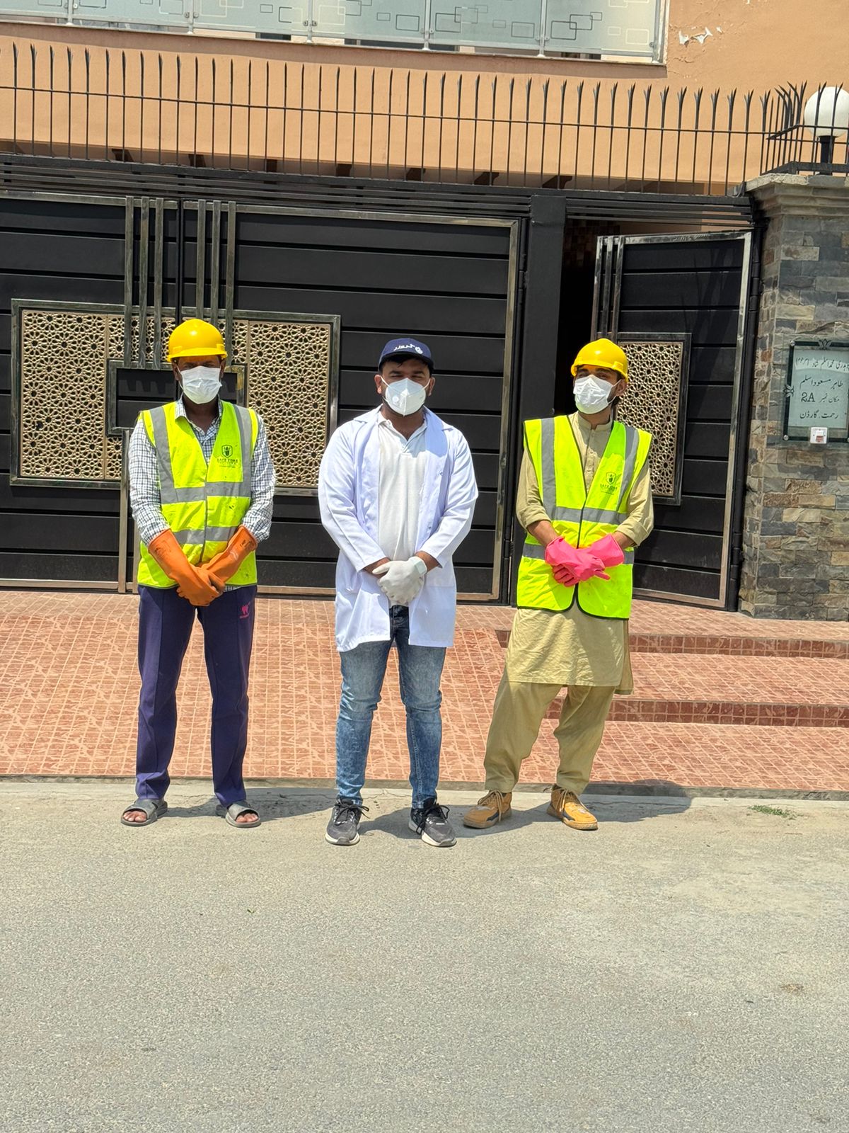 Safe Zone technicians ready for treatment